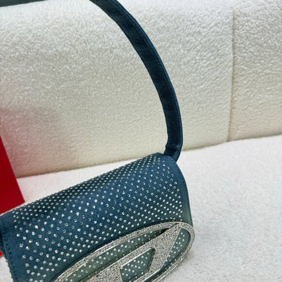 Diesel Dark Blue Diamond Shoulder Bag - Picture 5 of 9